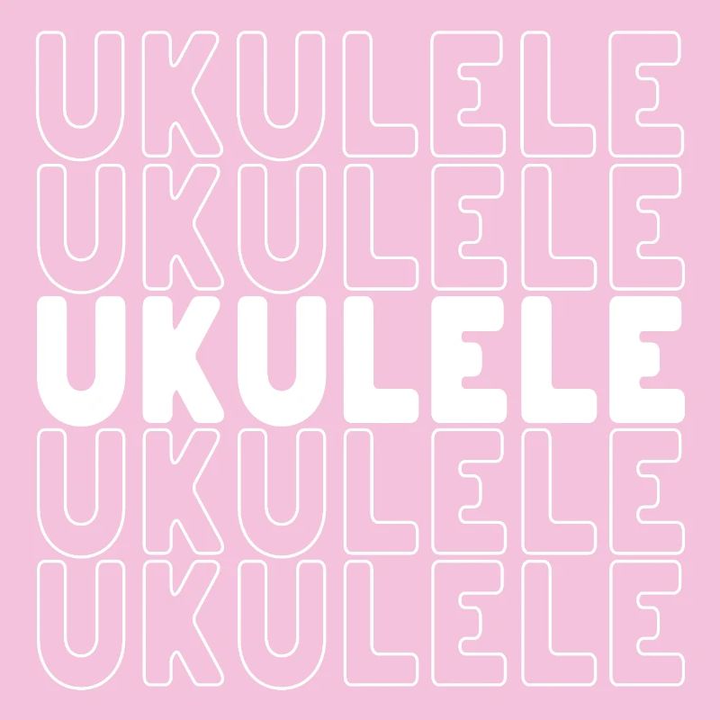 Ukulele typography