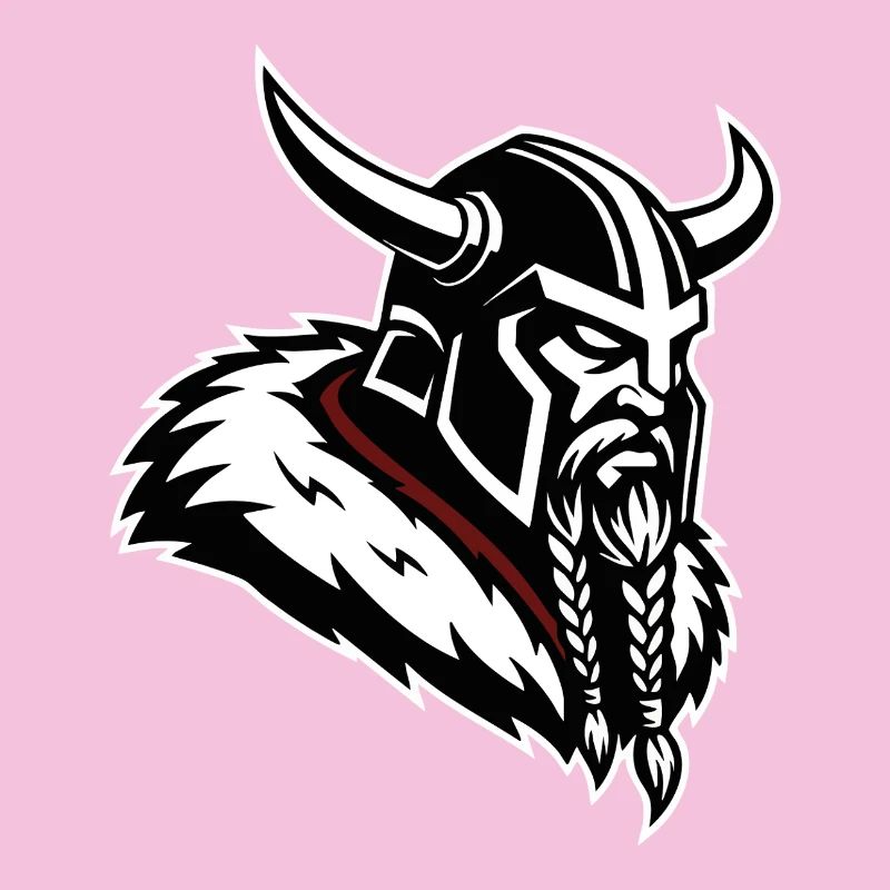 Viking Conqueror Norse Mascot Profile Warrior