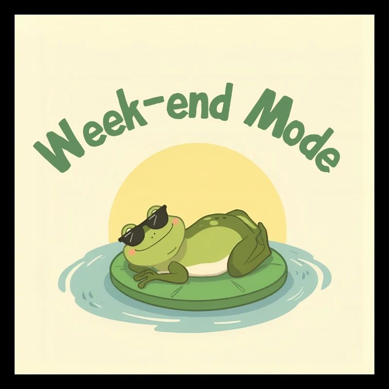 Week-end Mode Grenouille Chill