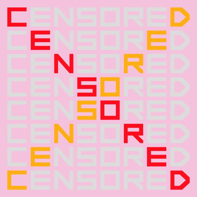 Déclaration drôle censurée Logo de la liberté