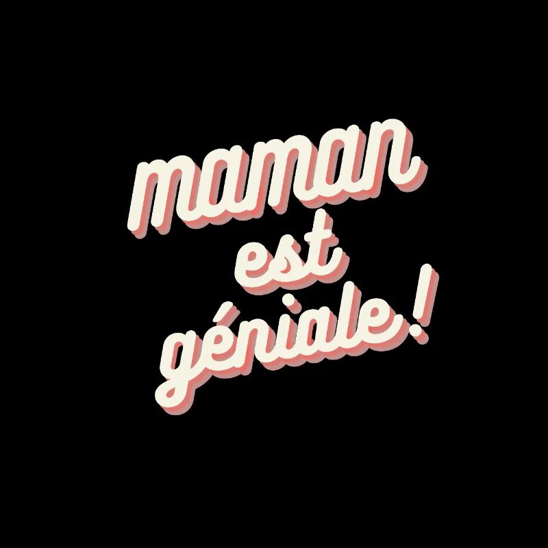 Maman est géniale rose