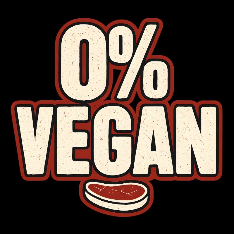 0% Vegan – Retro Statement