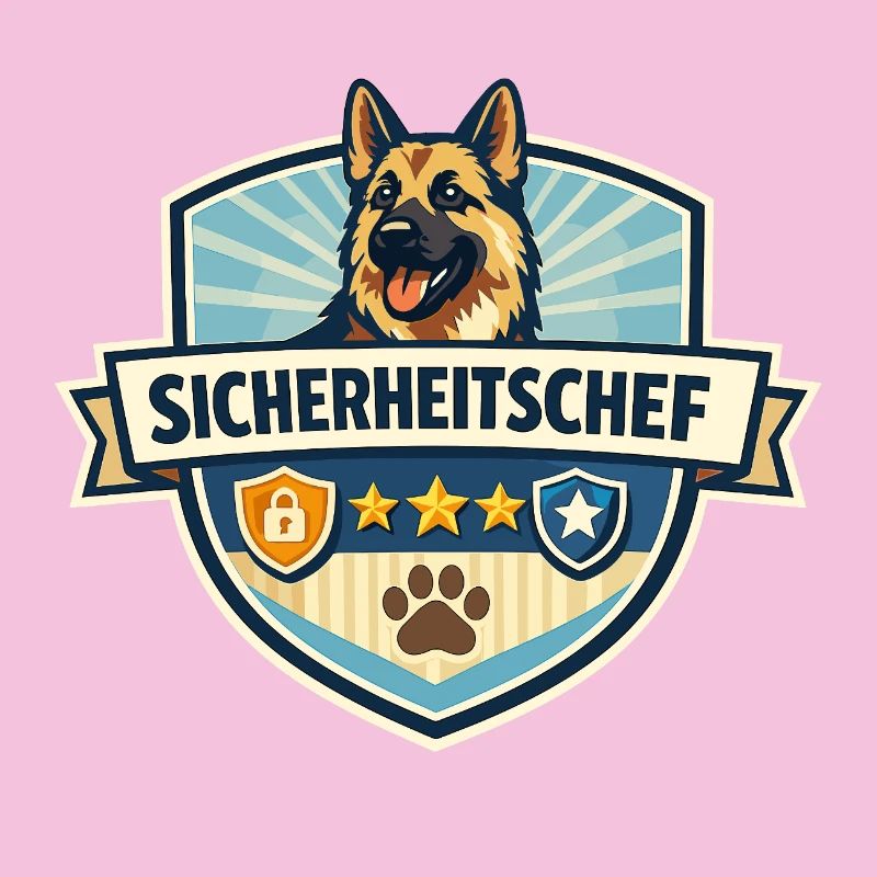 Sicherheitschef Schäferhund Logo
