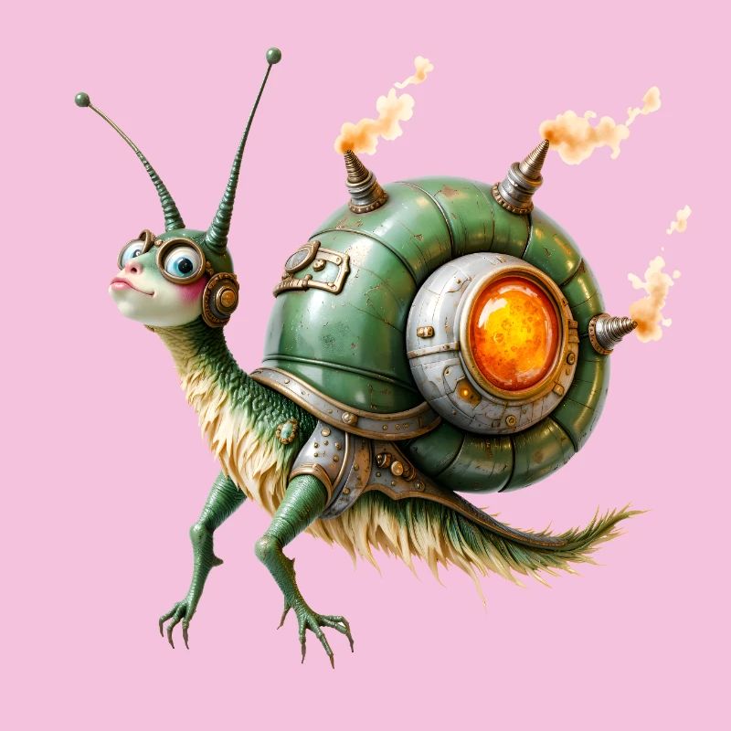 Réacteur d’escargot steampunk