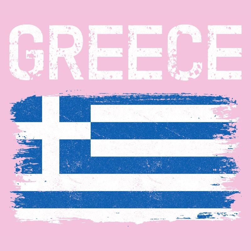Graphique du drapeau grec vieilli
