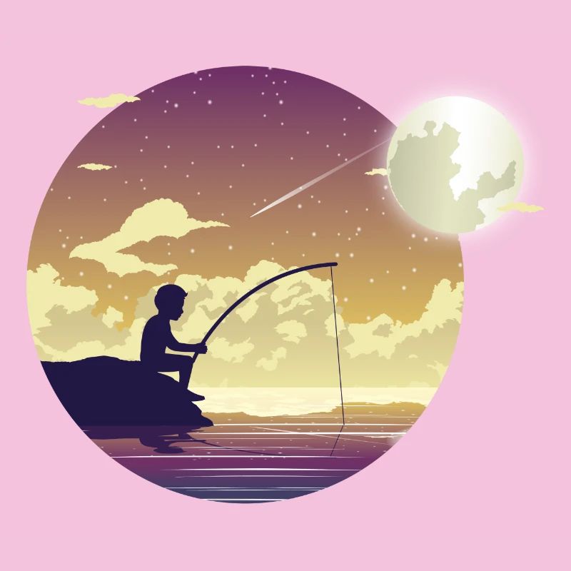 Pêcheur au clair de lune