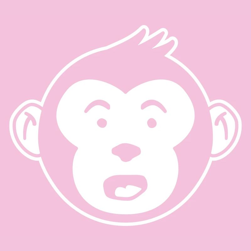 Monkey Head Surprised – Jungle Banana Design