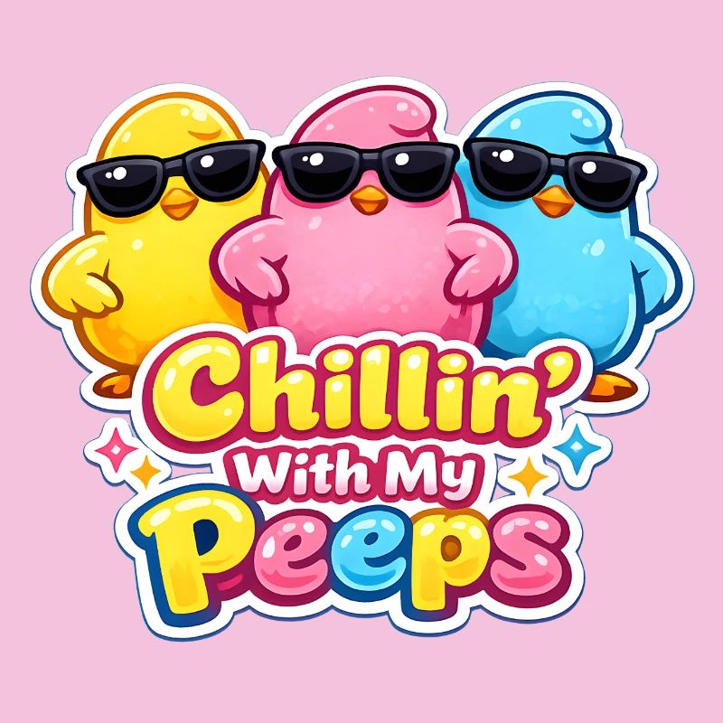 Relaxer avec mes gars Joyeuses Pâques Pâques Poussin