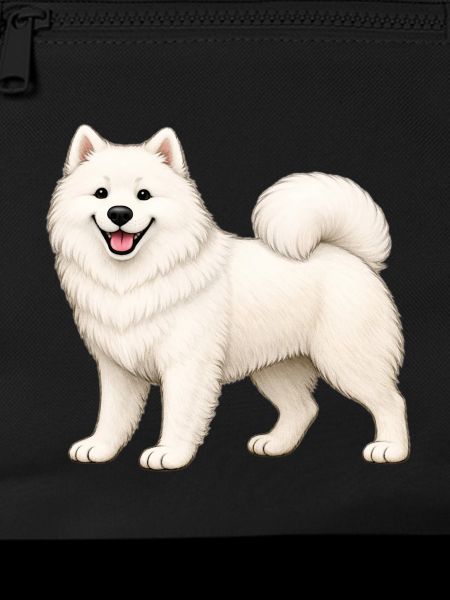 White Furry Samoyed