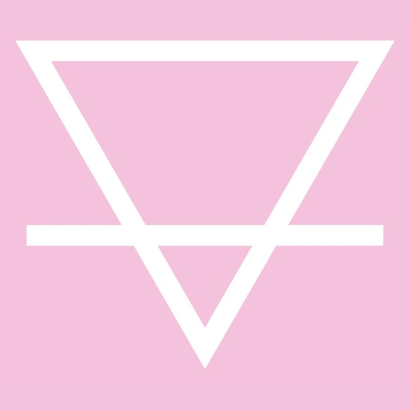 Geometric Triangle with line design