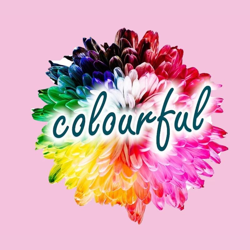Regenbogenblume Farbexplosion