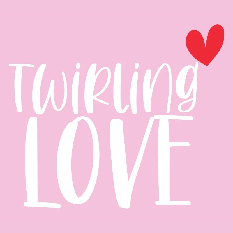 Twirling Love Baton Sport Geschenk