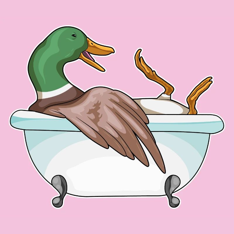 Baignoire de bain de canard