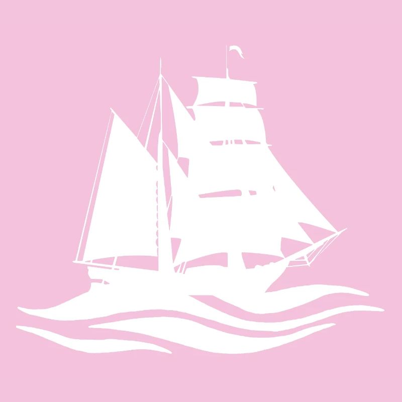 Weißes Boot und Reise