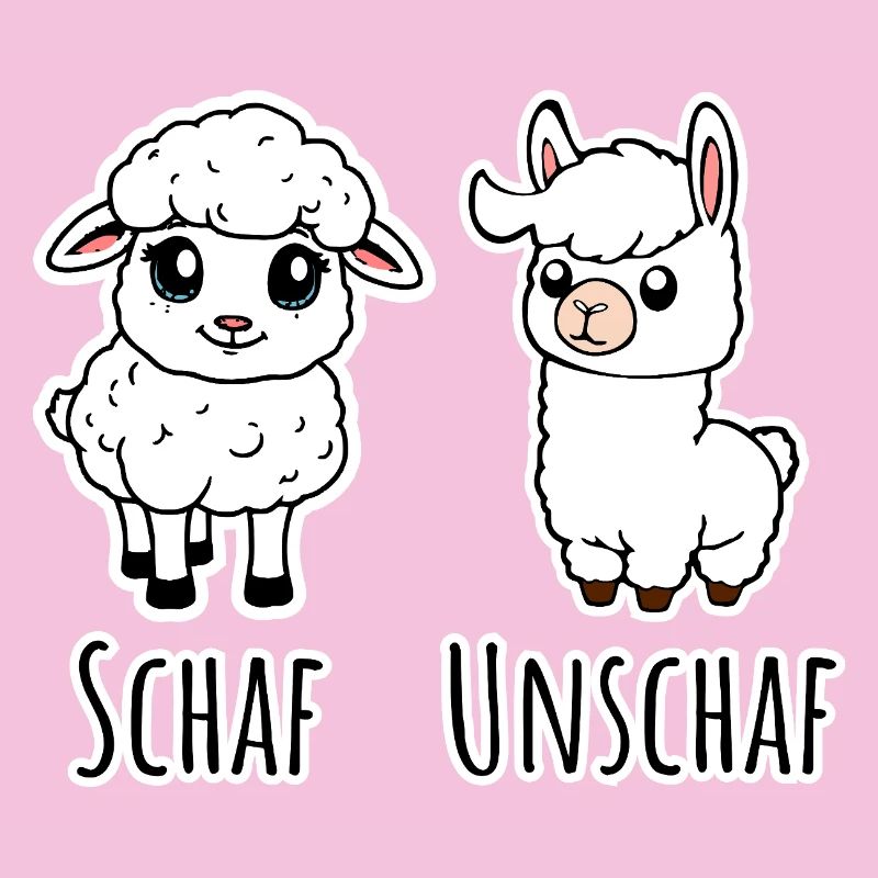 Sheep and not sheep (Unsheep) - Lama not sheep