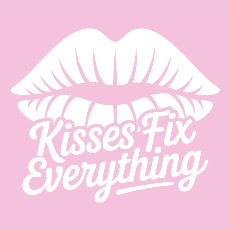 Kisses Fix Everything Lip Motif