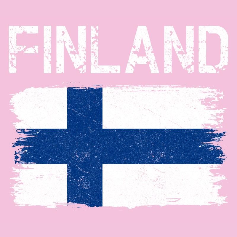 Finland Flag Distressed Brush