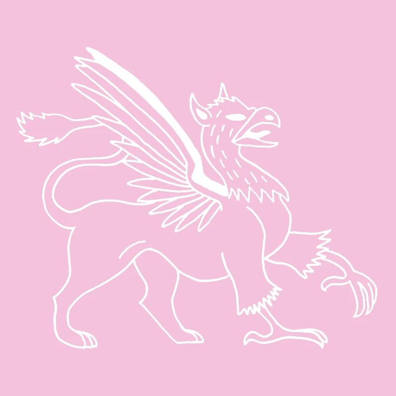 Animal fabuleux le griffon blanc