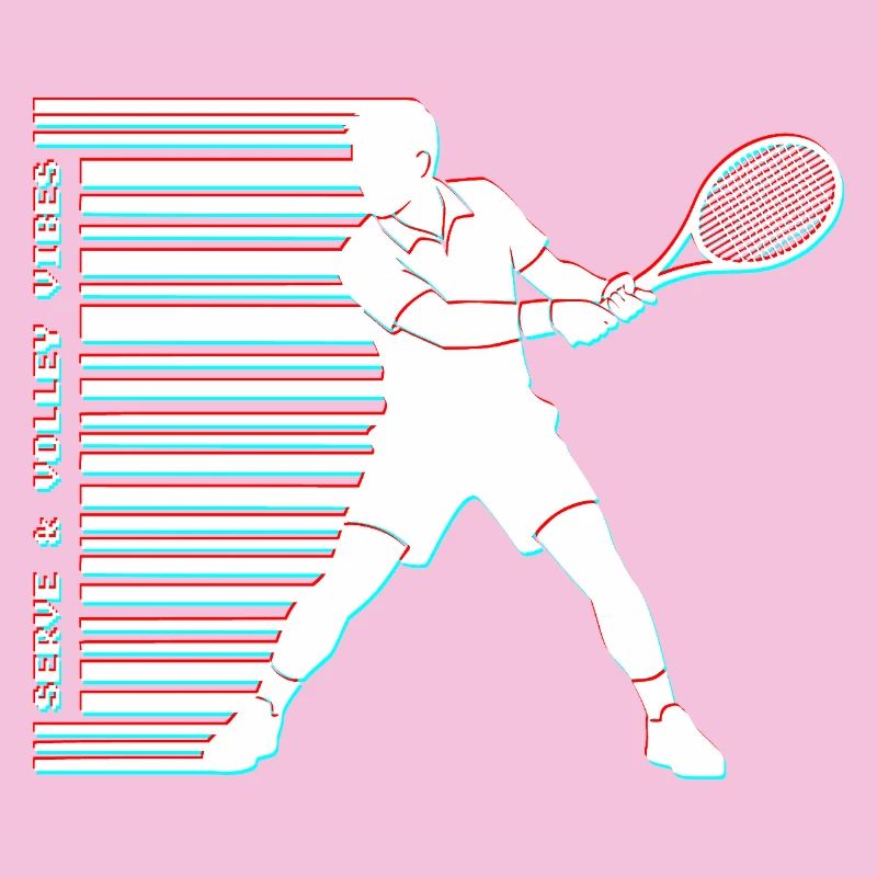 Tennis Glitch Barcode Sweat à capuche