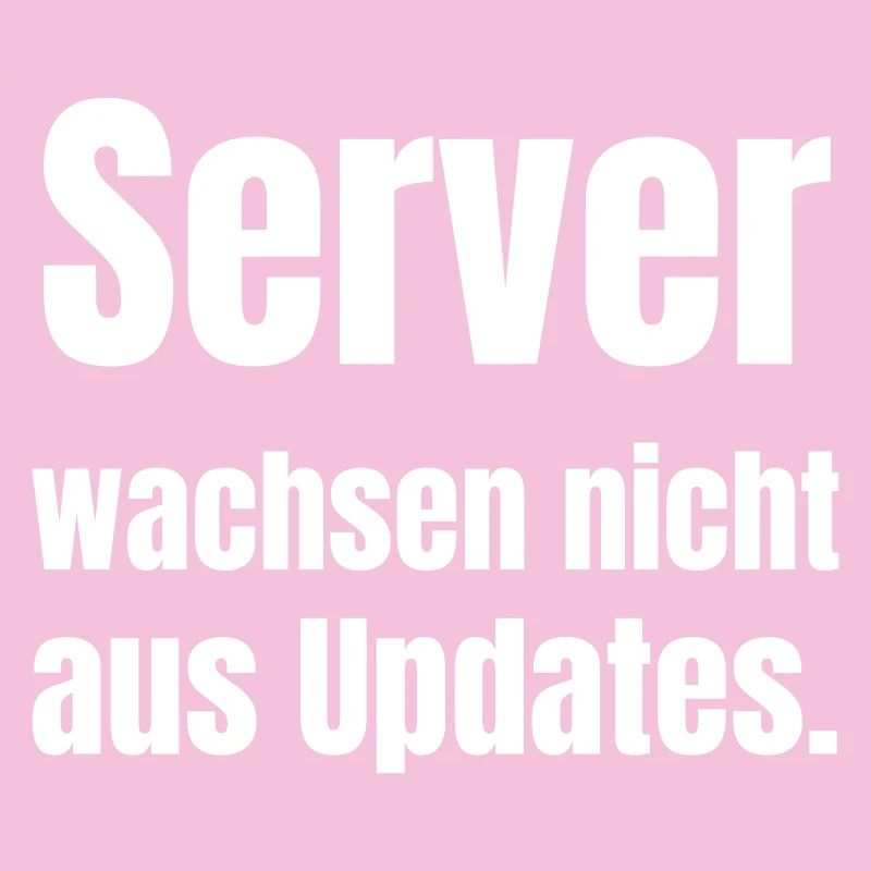 Servers don't grow from updates.