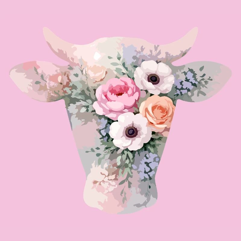 Fleurs en forme de vache