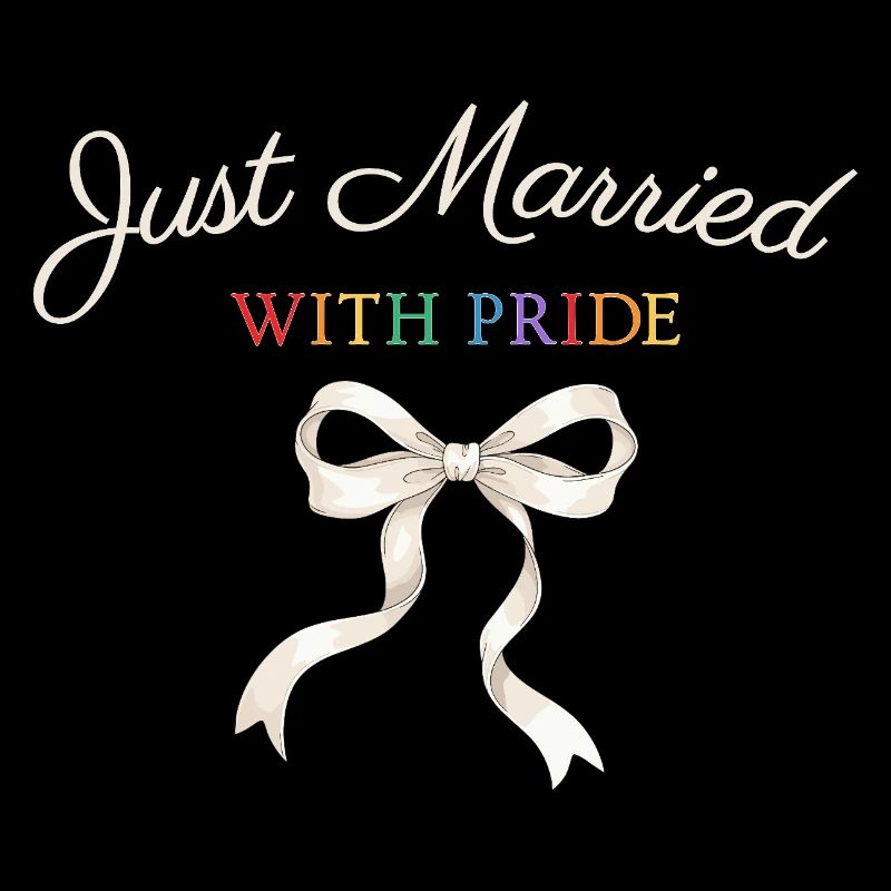 Just Married Pride Schleife