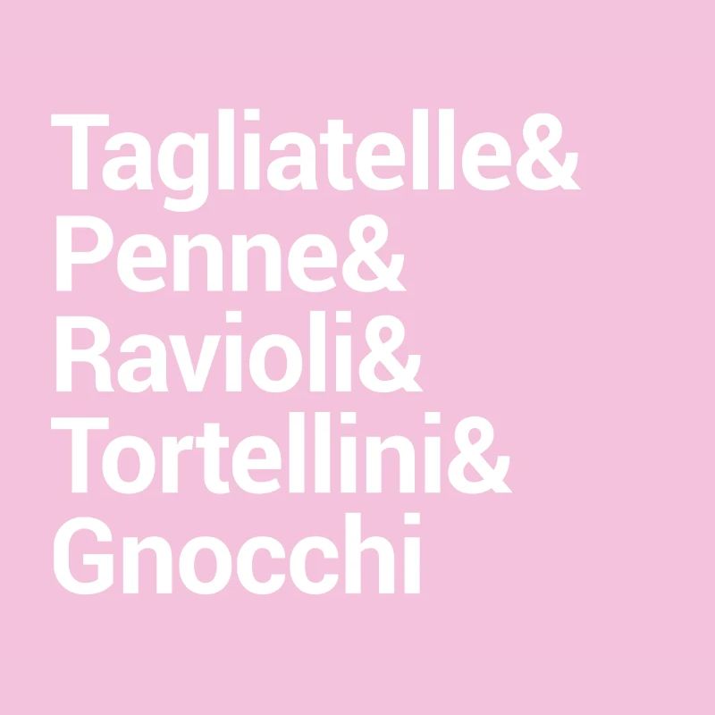 Pasta Culinary Typography Design