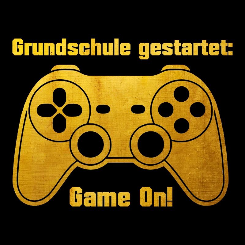 Inscription - Game On - Console de jeux - couleur or
