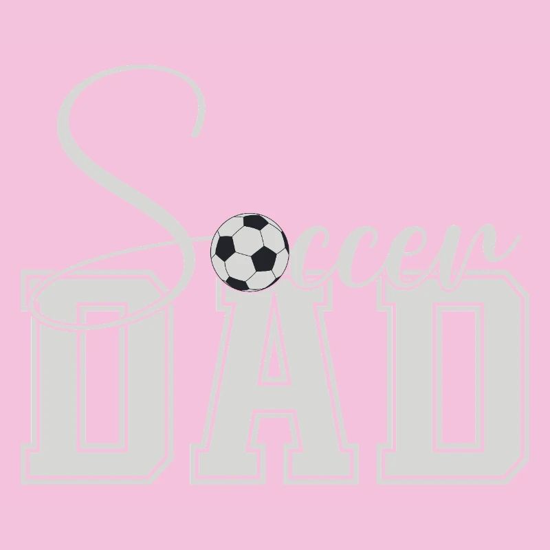 Soccer Dad Varsity Block Text
