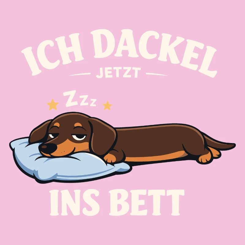 Dackel Kleidung Geschenke Ich dackel jetzt 