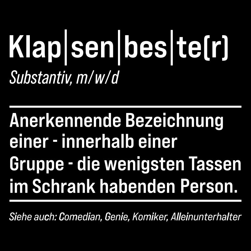 Définition de Klapenbester Expressions amusantes