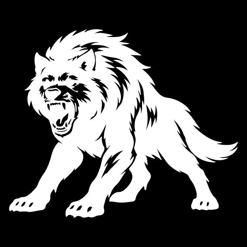 Silhouette de loup