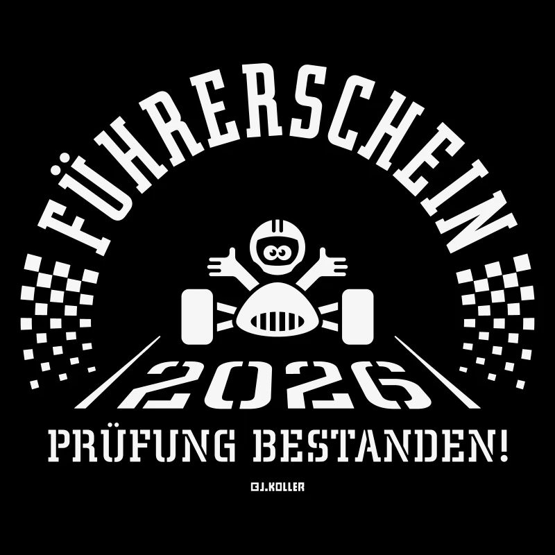 Führerschein 2026 – Fahrprüfung Bestanden! (White)