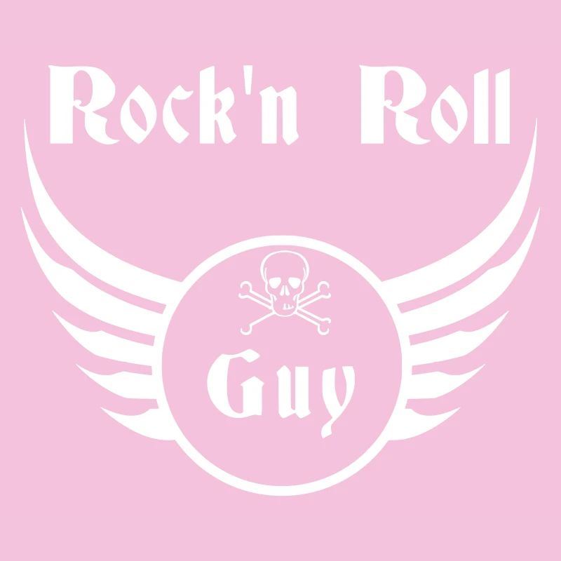 Guy Rock and Roll Ailes de Crâne Blanc