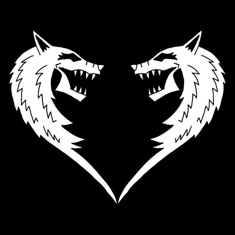Coeur de loup blanc