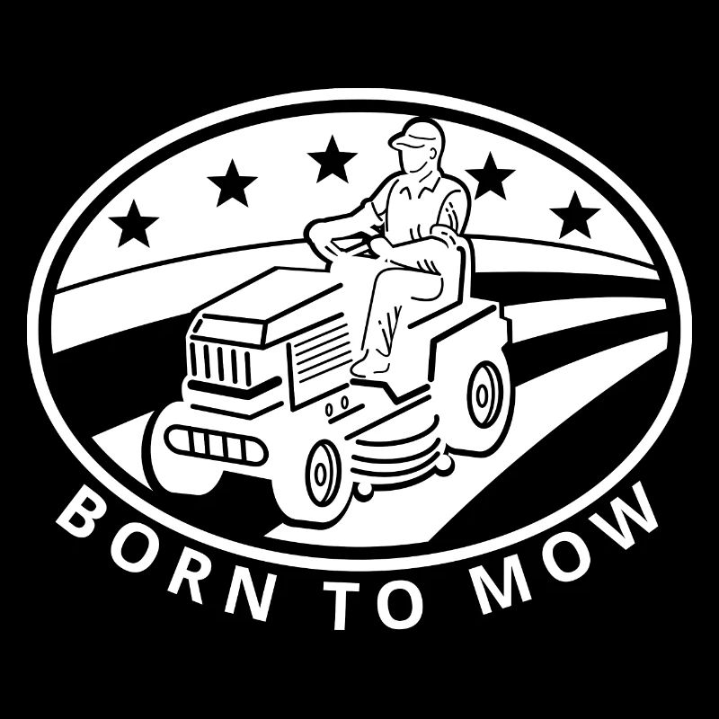 Lustiges Gartenzitat Born to Mow