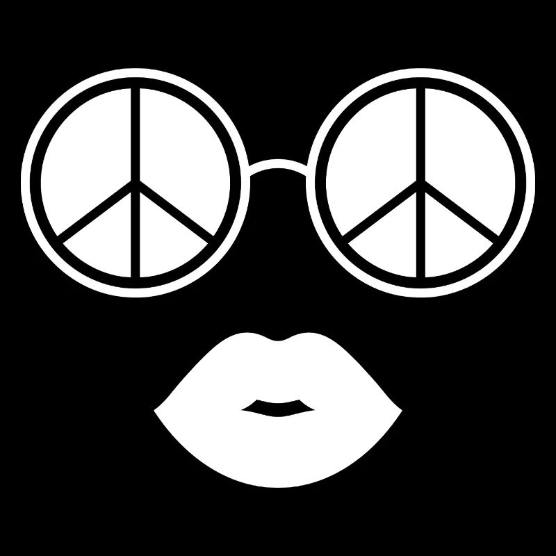 Peace and Lips / Peace Glasses and Lips