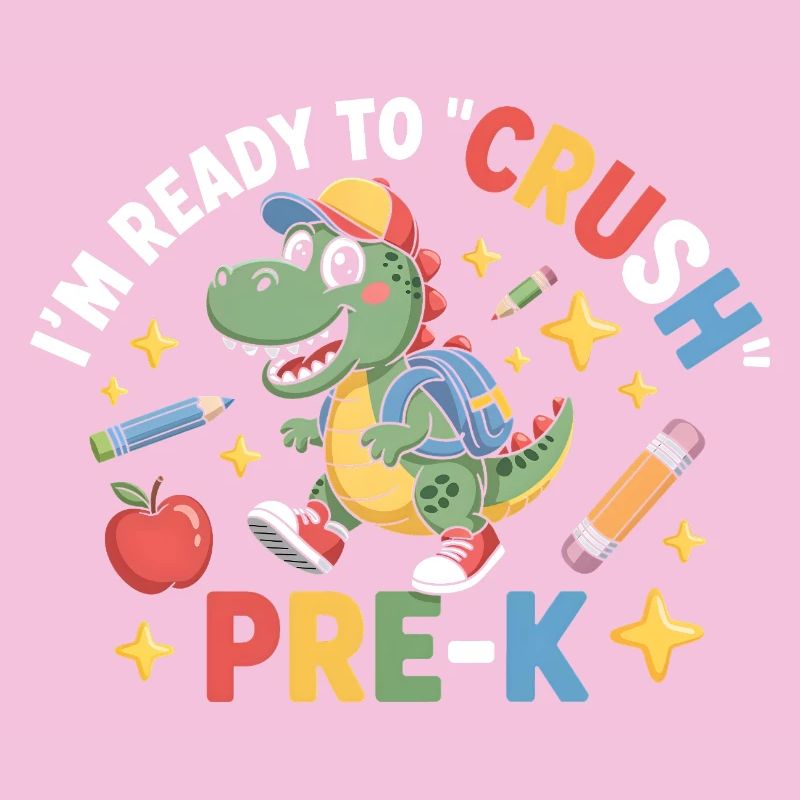 Bereit, Pre K Dinosaurier zu zerquetschen