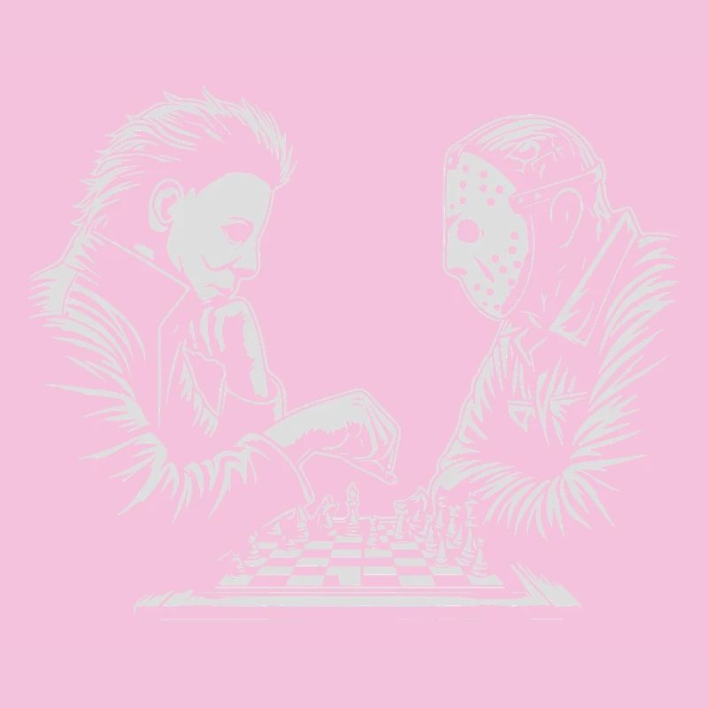Illustration de match d’échecs étrange