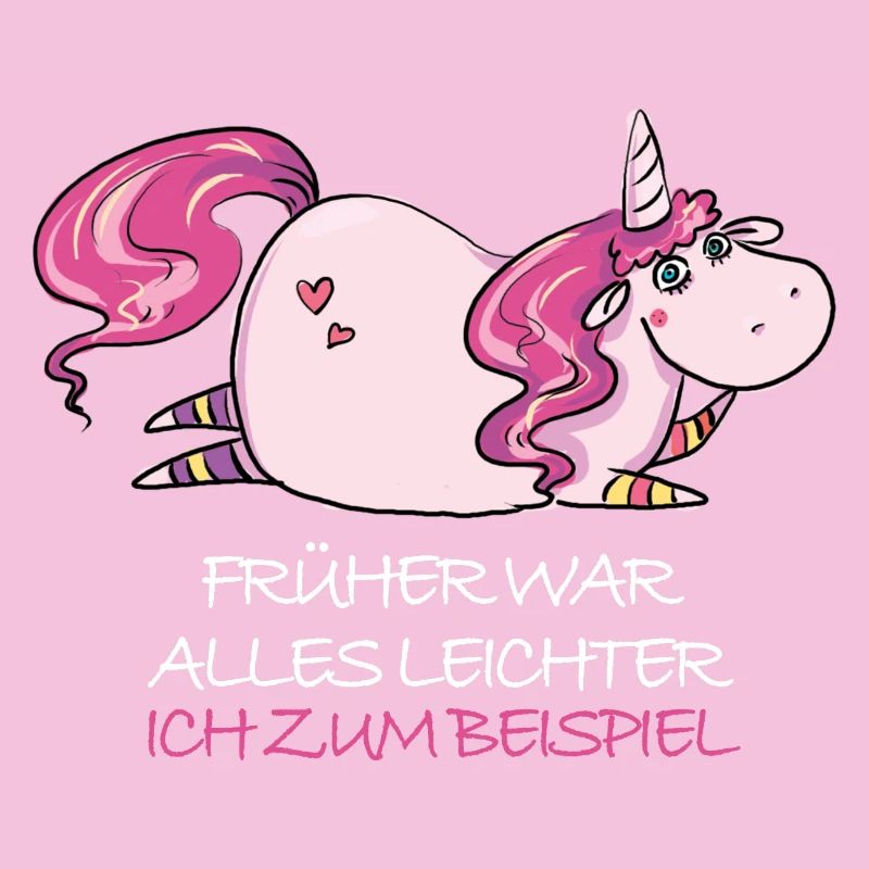 Lustige Dickes Einhorn Spruch Molliges Einhorn