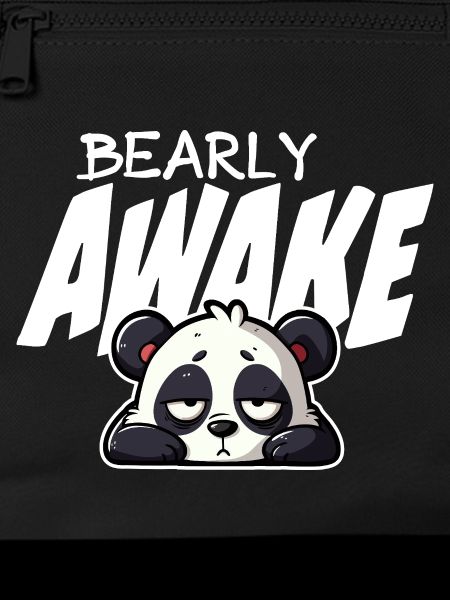 Sleeping Panda Barely Awake