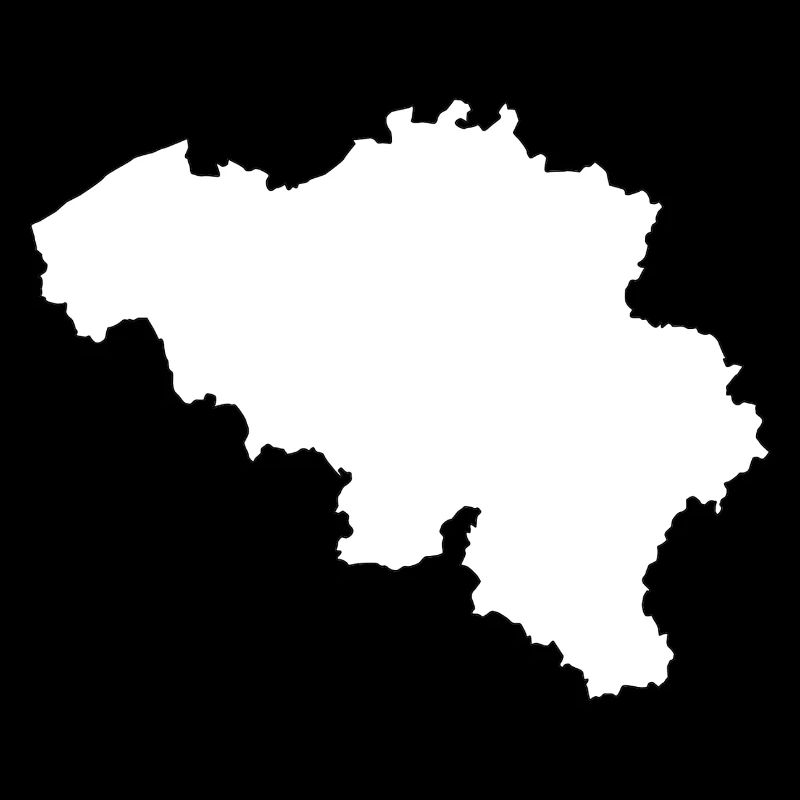 Silhouette du pays belge