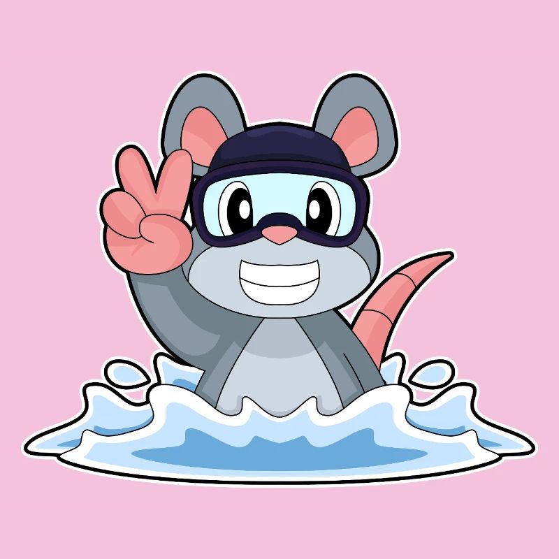 Mouse Swimming Goggles Summer