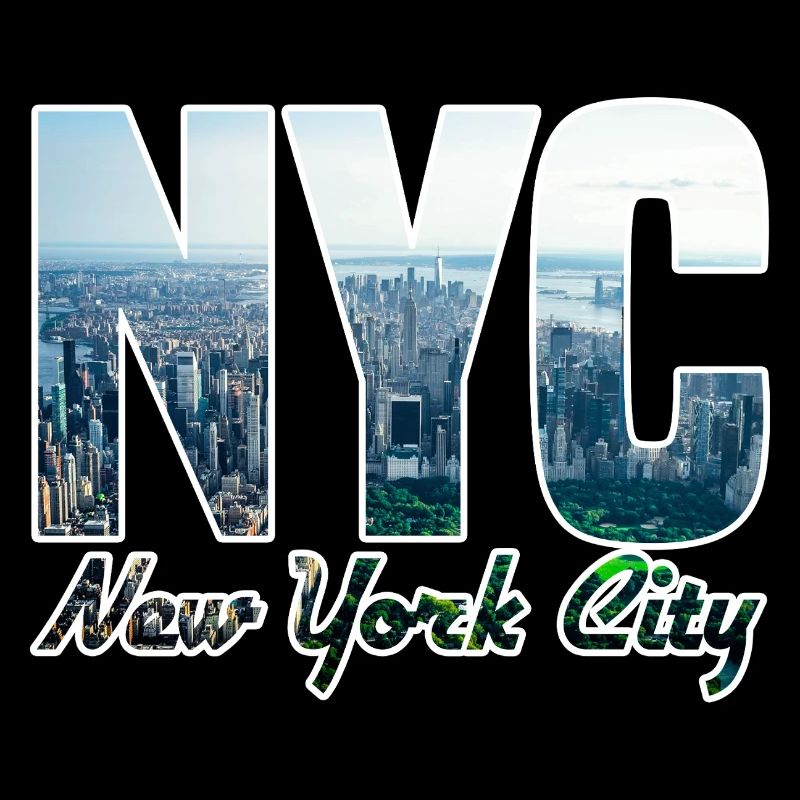 NYC Skyline Block Letters