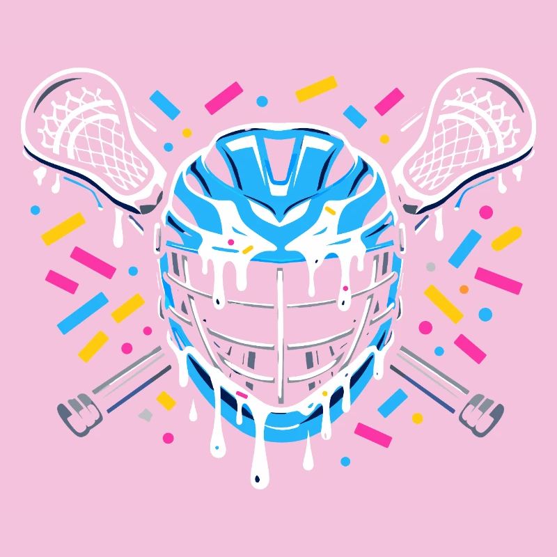 Lacrosse, joueurs de crosse, graphismes de crosse