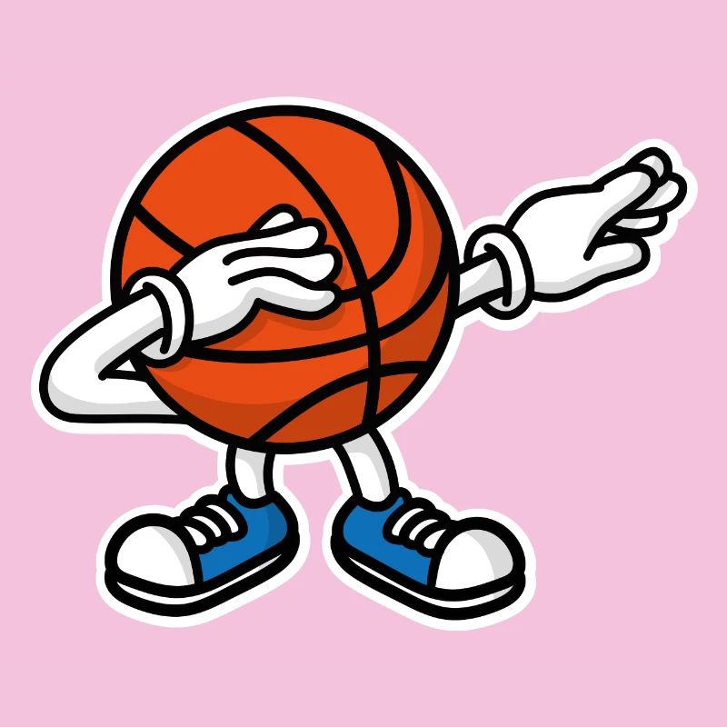 Dab dabbing basketball ball﻿