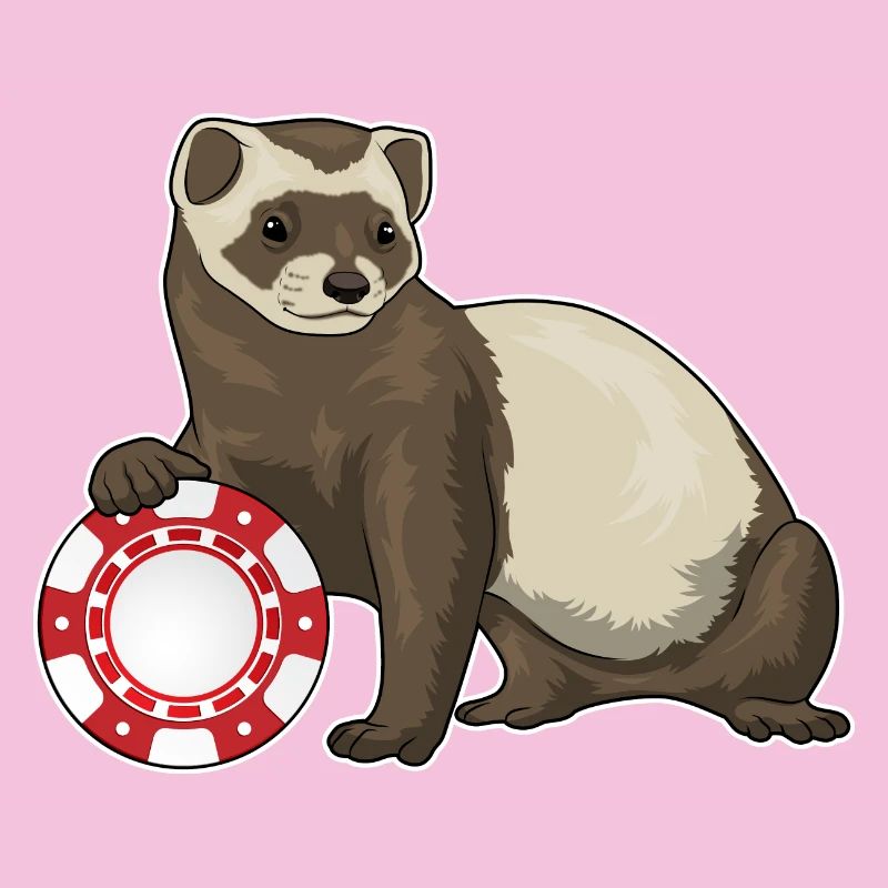 Frettchen Poker Pokerchips