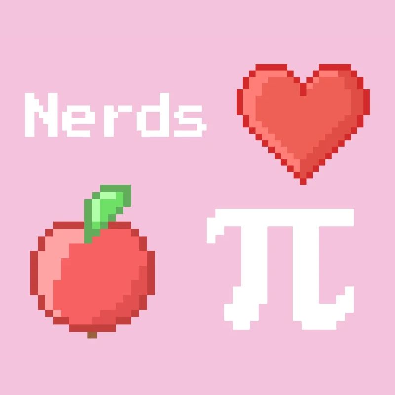 Les nerds adorent Apple Pi Pi Pi Dictons Math Pixel