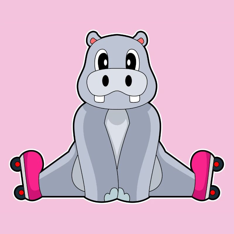 Hippopotamus Inline skating Inline skates