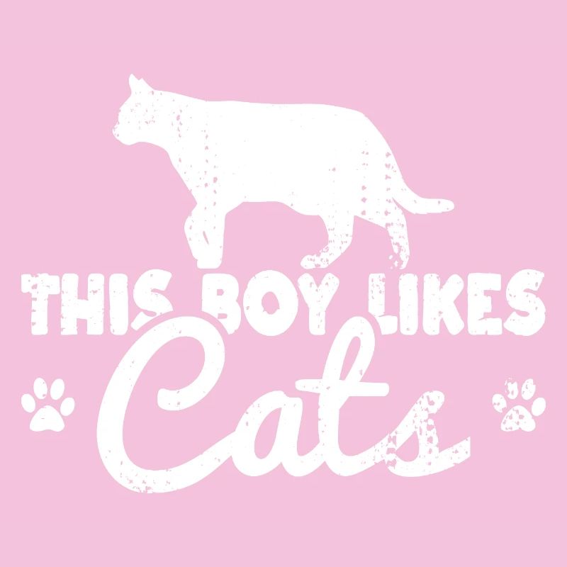 Ce garçon aime les chats